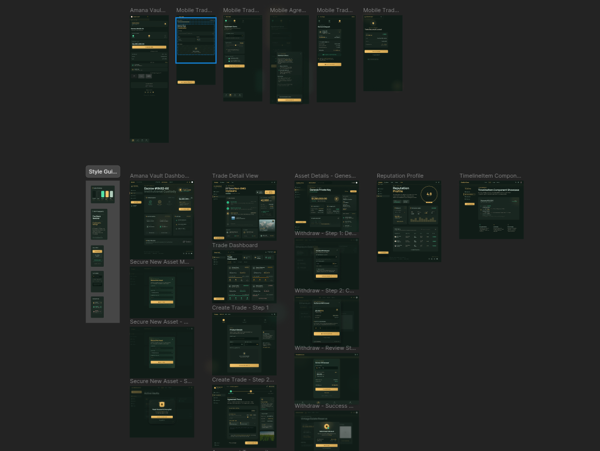 Amana UI design